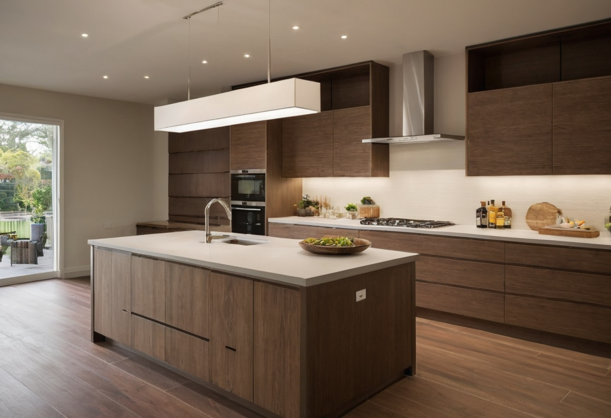 Kitchen shape determines where an island fits without disrupting the triangle